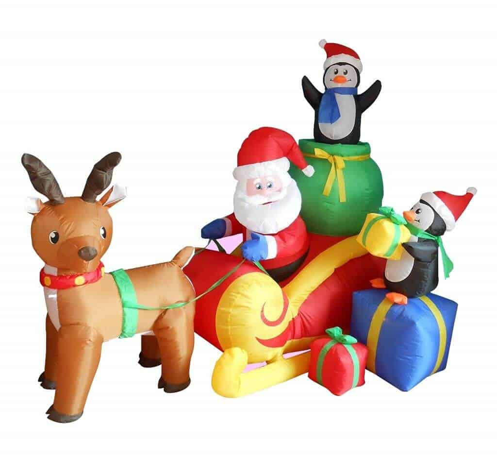 Outdoor Santa Inflatables Christmas Decorating Fun