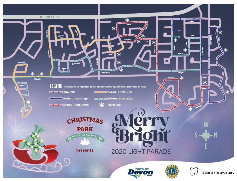 Devon's Christmas in the Park Parade Information