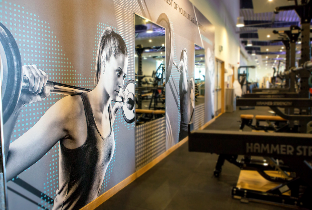 Floor & wall graphics for gyms and health clubs - Chromatics