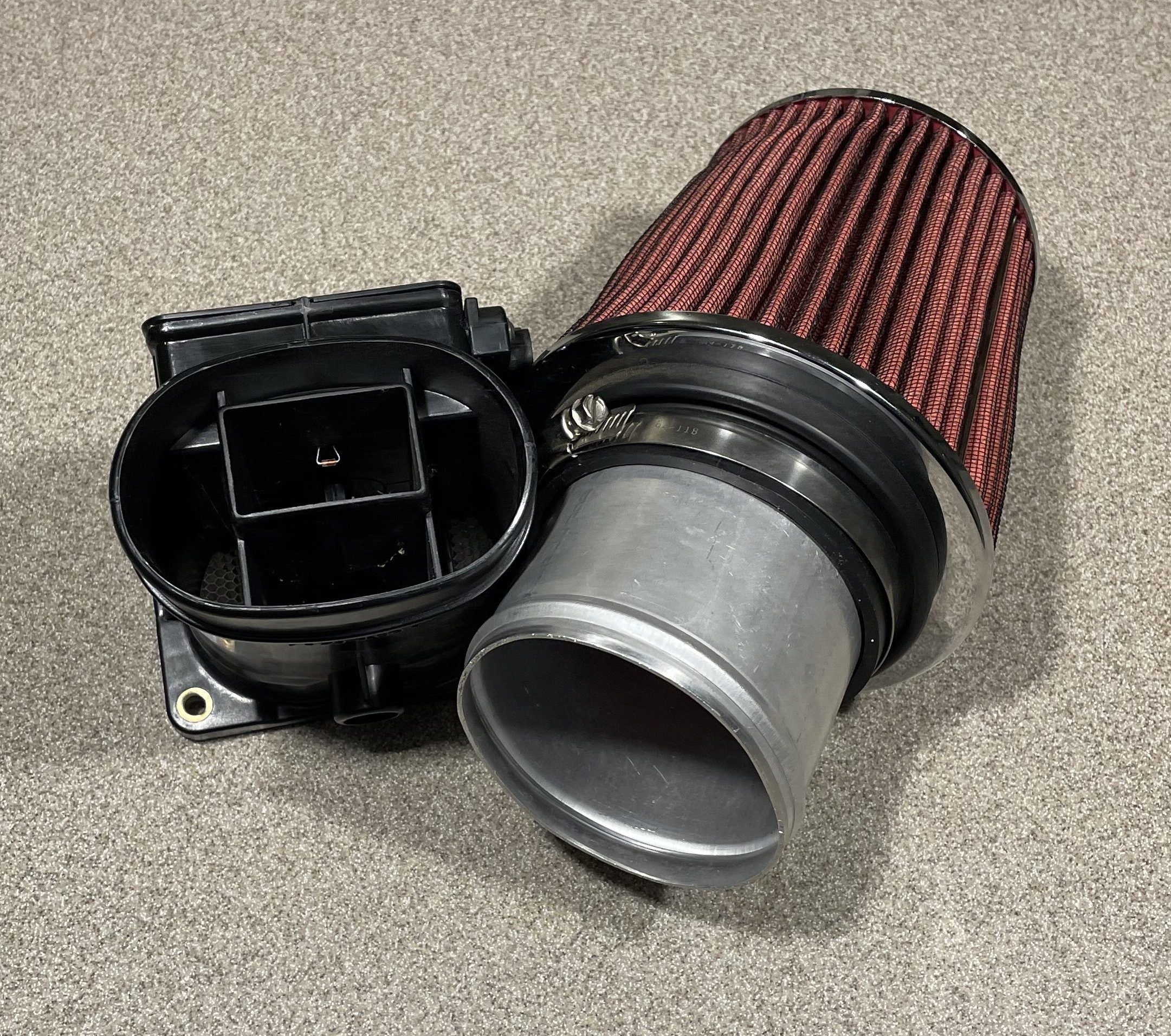 Maf Replacement Filter Adapter with K&N Filter