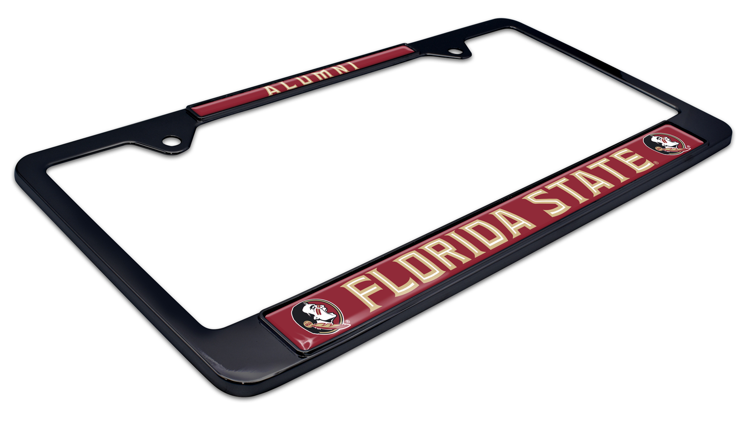 Florida State Alumni Black License Plate Frame Elektroplate