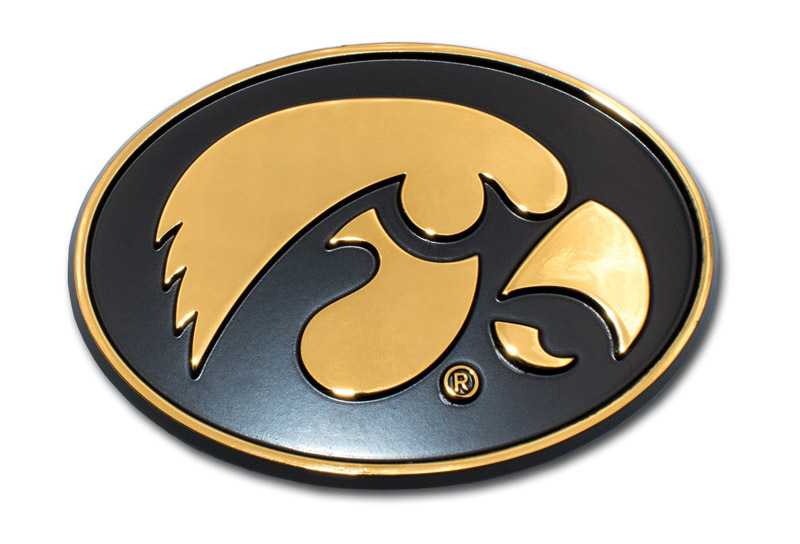 Iowa Gold Plated Emblem Elektroplate