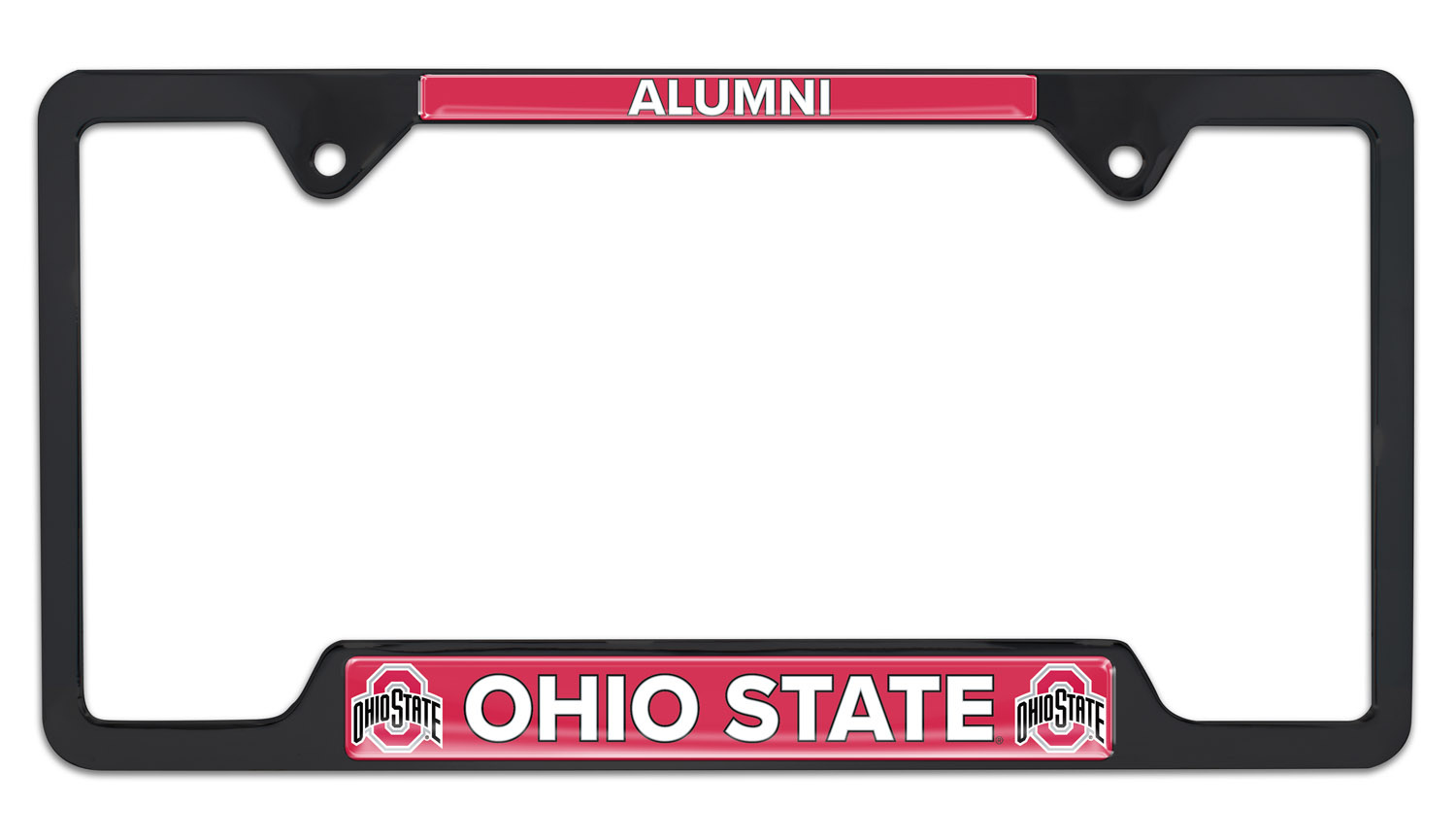 Ohio State Alumni Black License Plate Frame Elektroplate