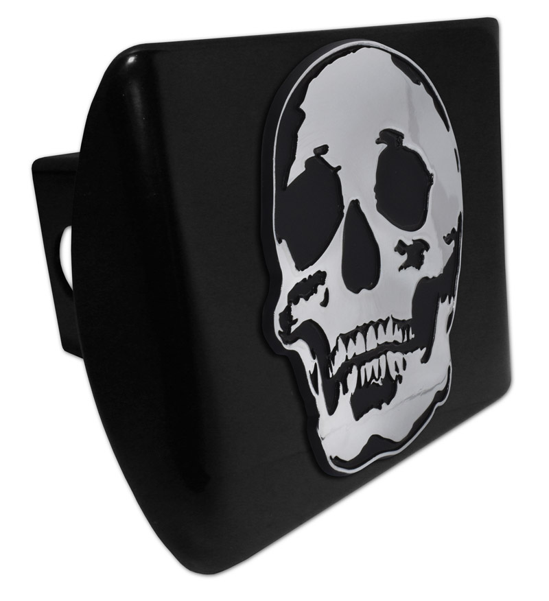 Skull Black Hitch Cover Elektroplate