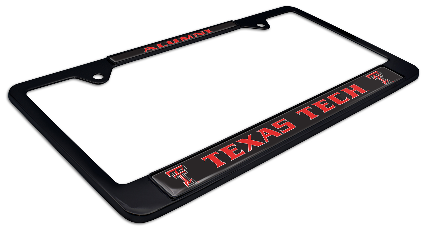 Texas Tech Alumni Black License Plate Frame Elektroplate