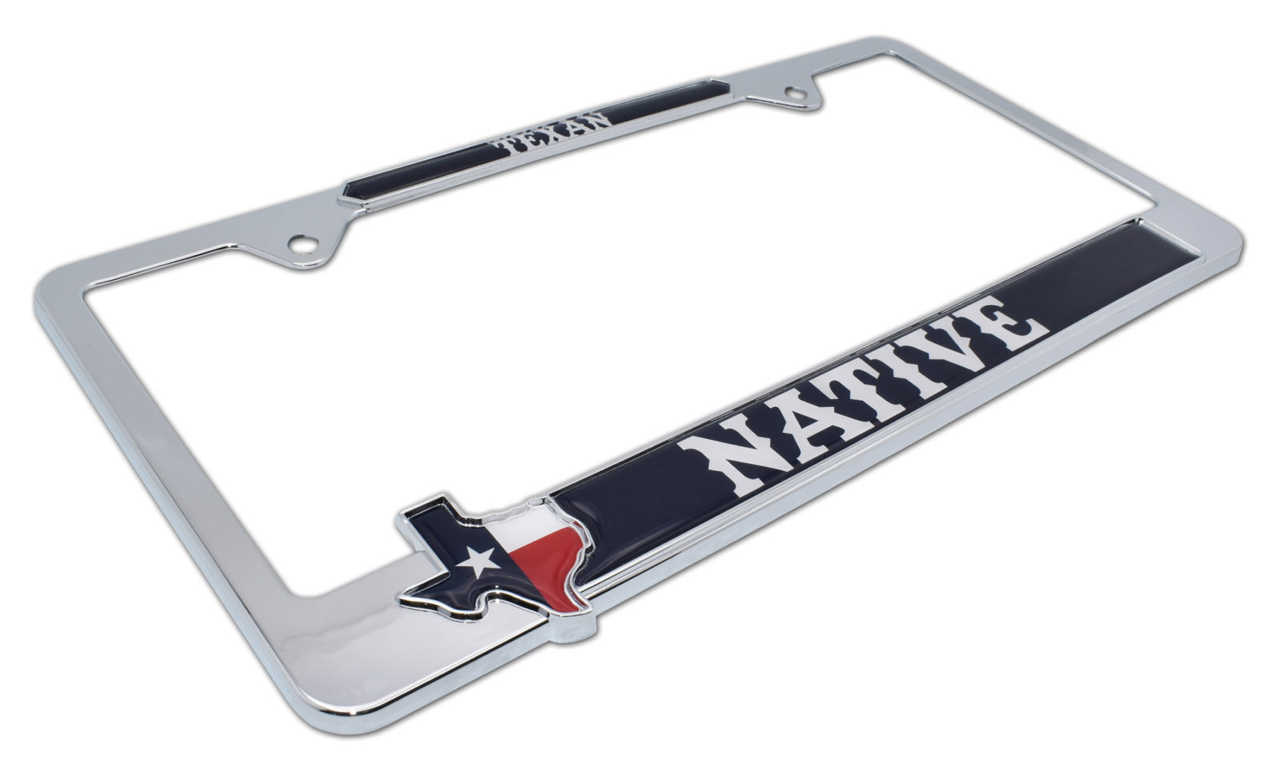 Texas Native License Plate Frame Elektroplate