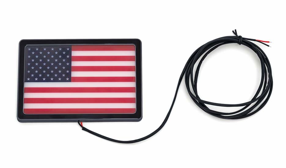 Kuryakyn LED Freedom American Flag Emblem Light Kit
