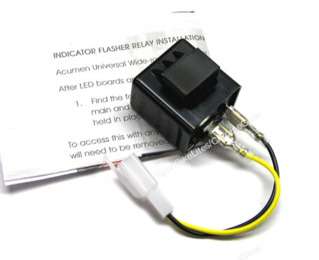 Metric Motorcycle 2-Pin LED Turn Signal Flasher Relay