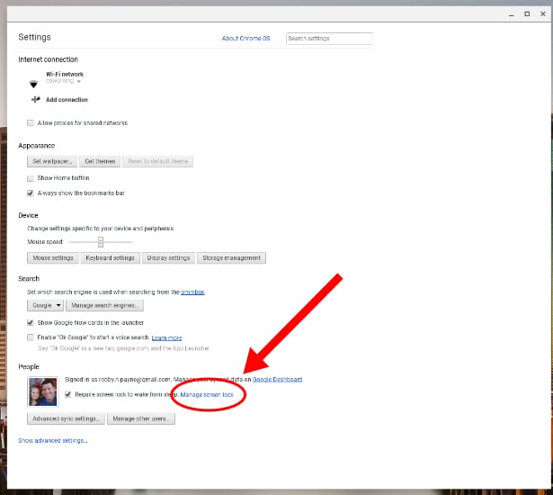 Chrome OS 57 Enable PIN Unlock On Your Chromebook