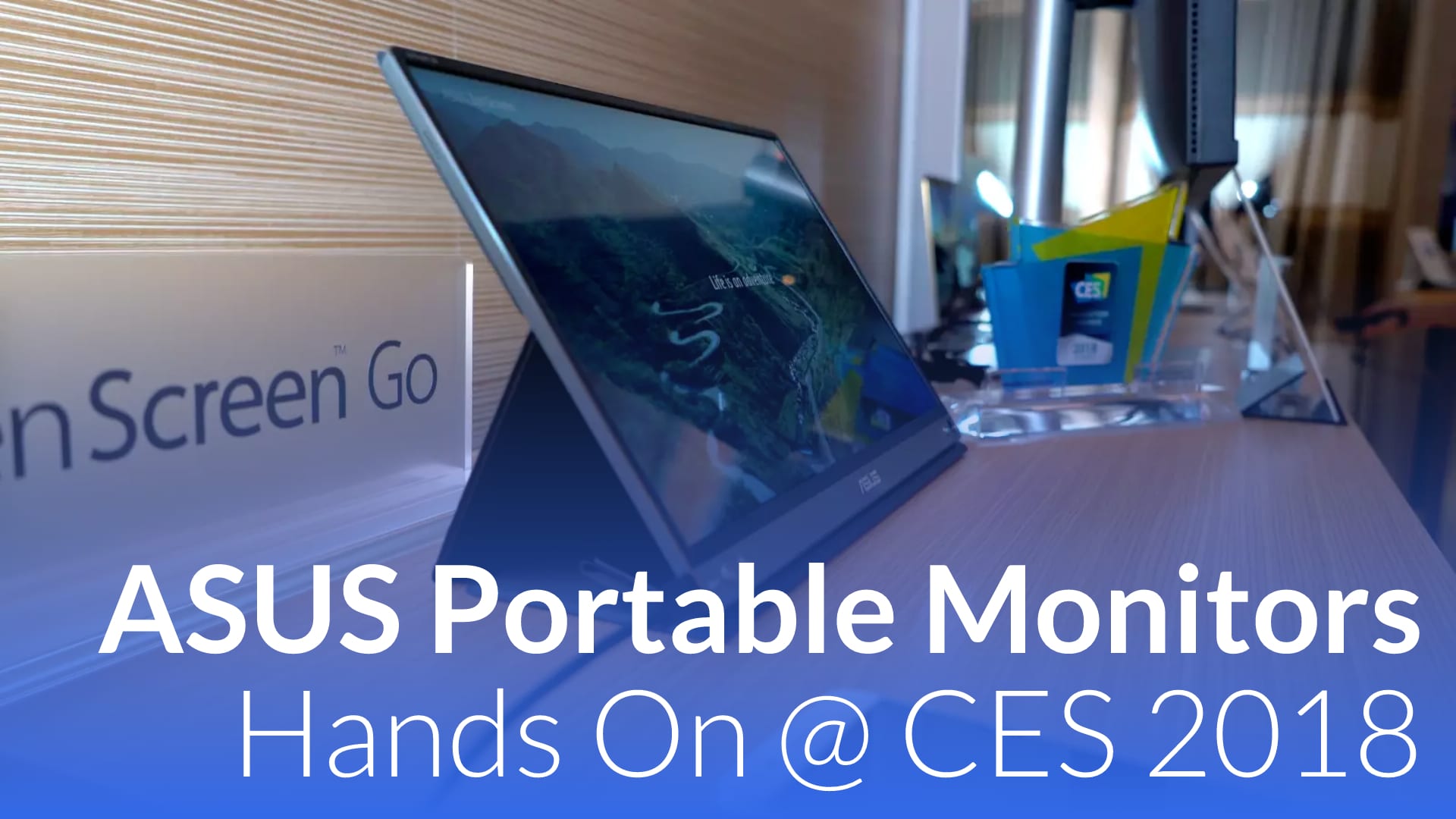 ASUS Zenscreen Go and ProArt 4K Portable Monitors At CES 2018