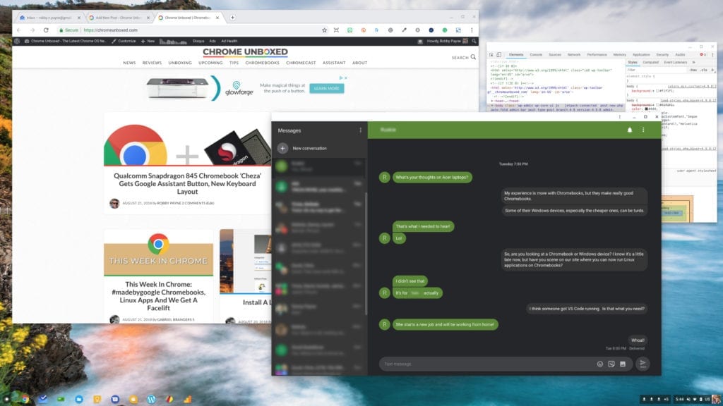 How To Enable Android Messages Dark Mode For Chromebooks