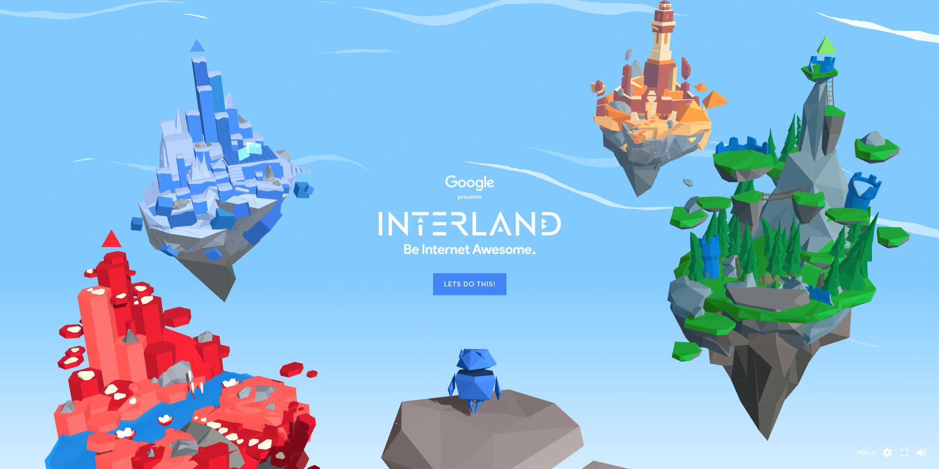 Be Awesome! Interland is a fun game that teaches your kids
