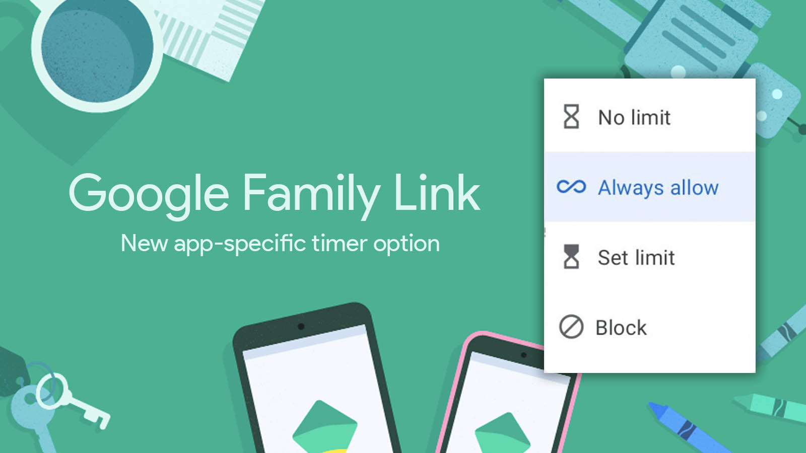 Google Family Link adds new option to exclude apps from daily screen