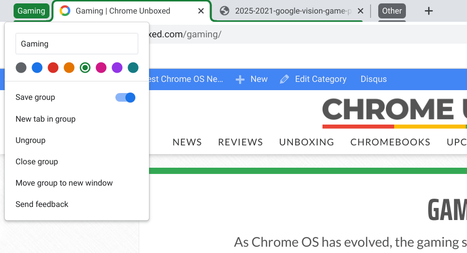 Saved Tab Groups begin appearing on Chrome’s bookmark bar