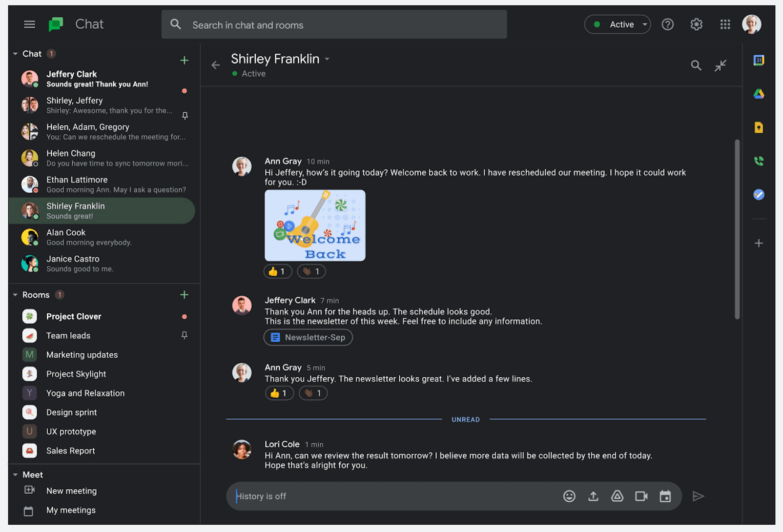 Google Chat on the web receives the dark mode treatment