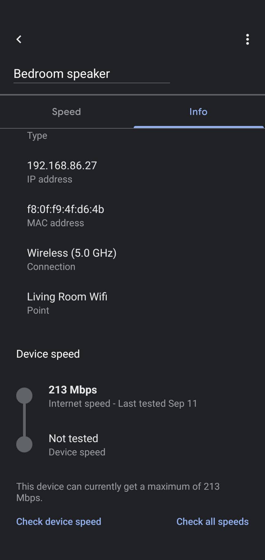 Google Home app adds wireless device speed testing in its latest update