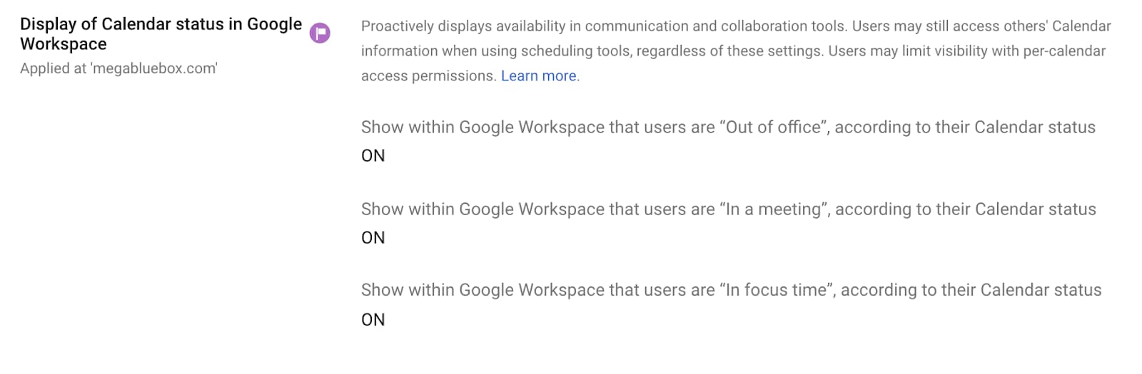 Google Chat will now show “In a meeting” or “In focus time” status from