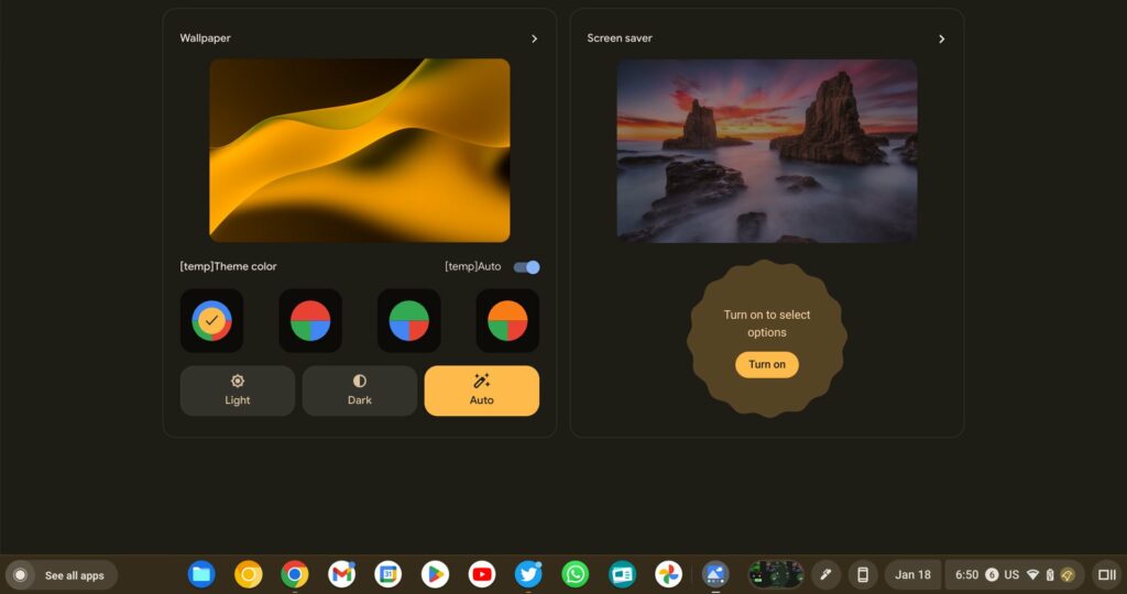 Chromebooks are getting Google’s Material You custom themes
