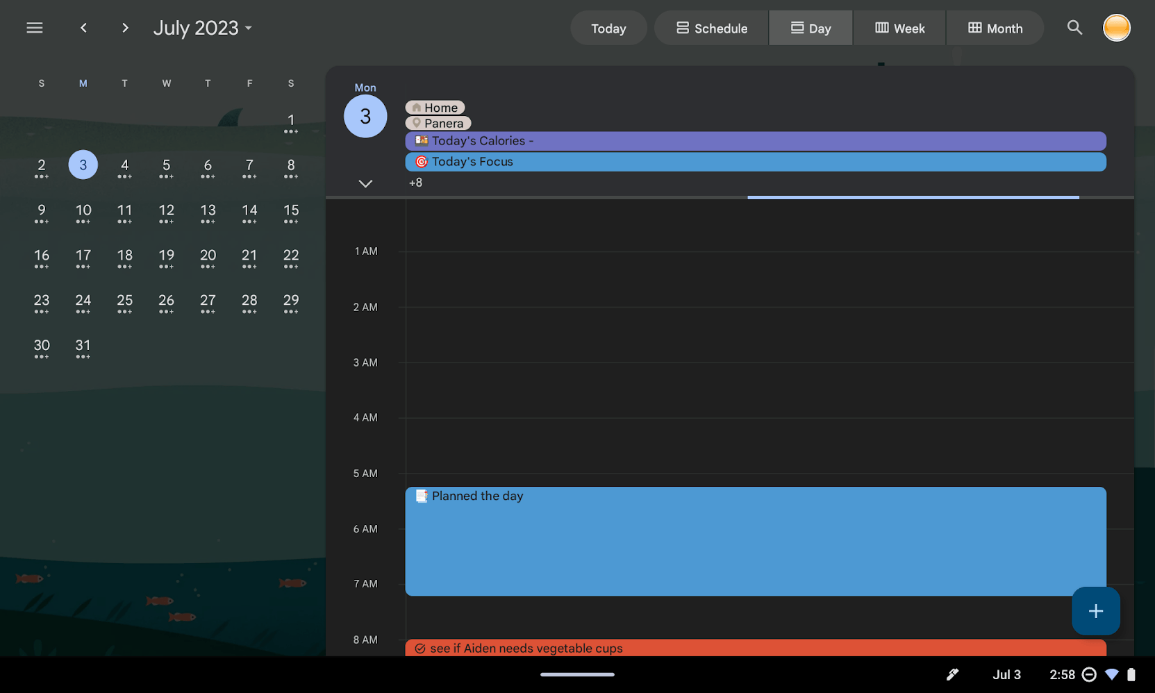 Google Calendar’s redesign for tablets and Chromebooks finally rolling
