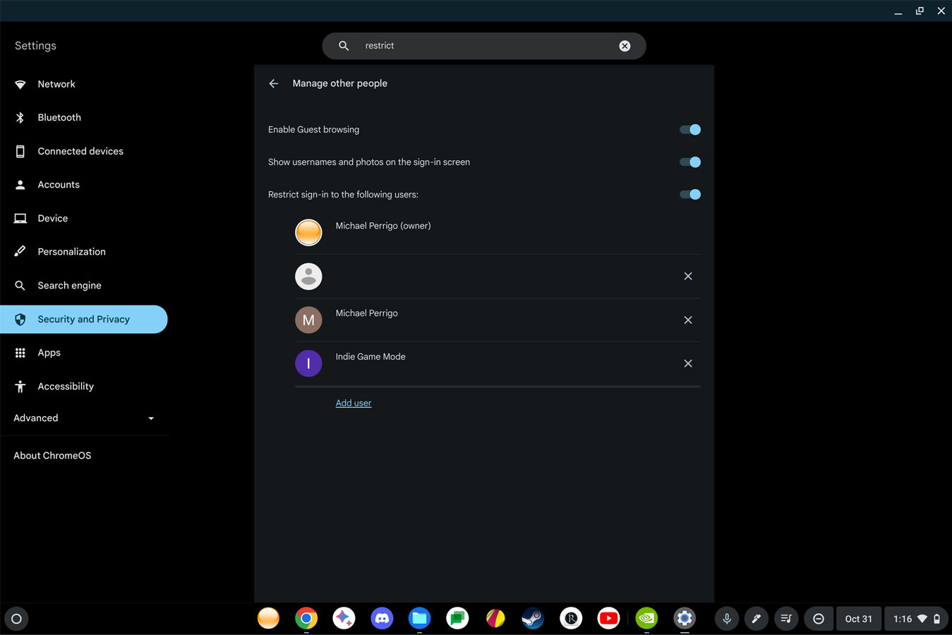 How to make sure only certain email addresses can be used to sign into