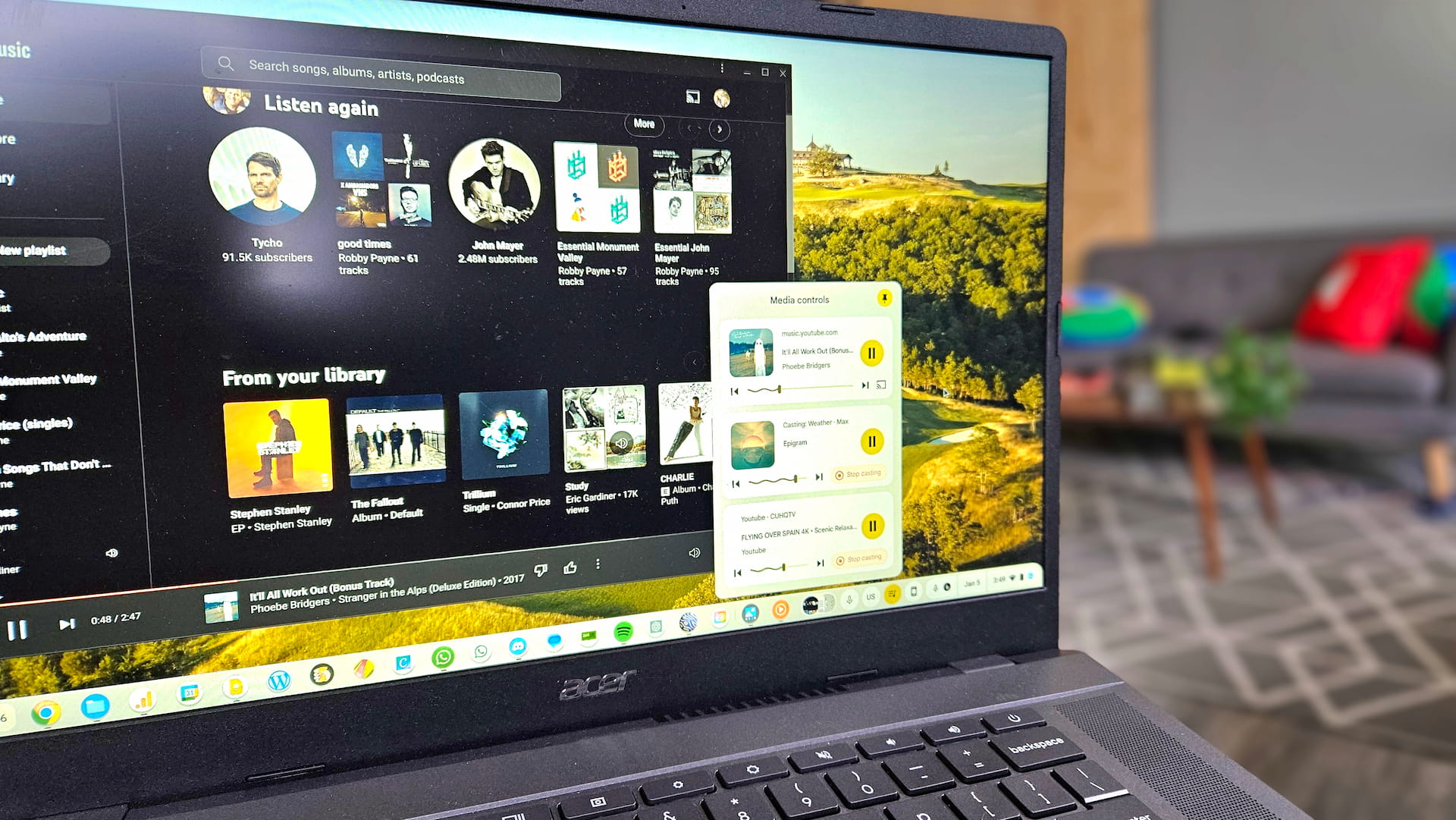 New Chromebook Global Media Controls change how you Cast