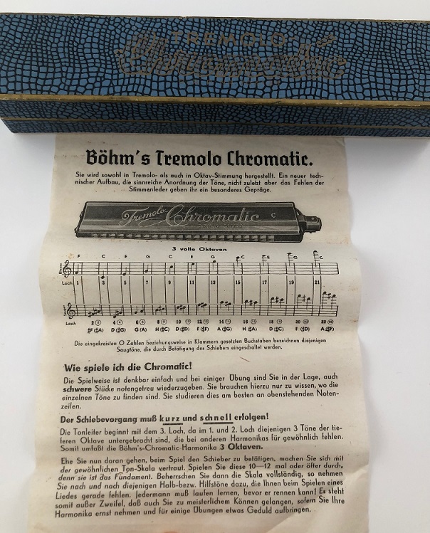 Böhm Blue Bird New World Chromatic Vamper and Tremolo Chromatic
