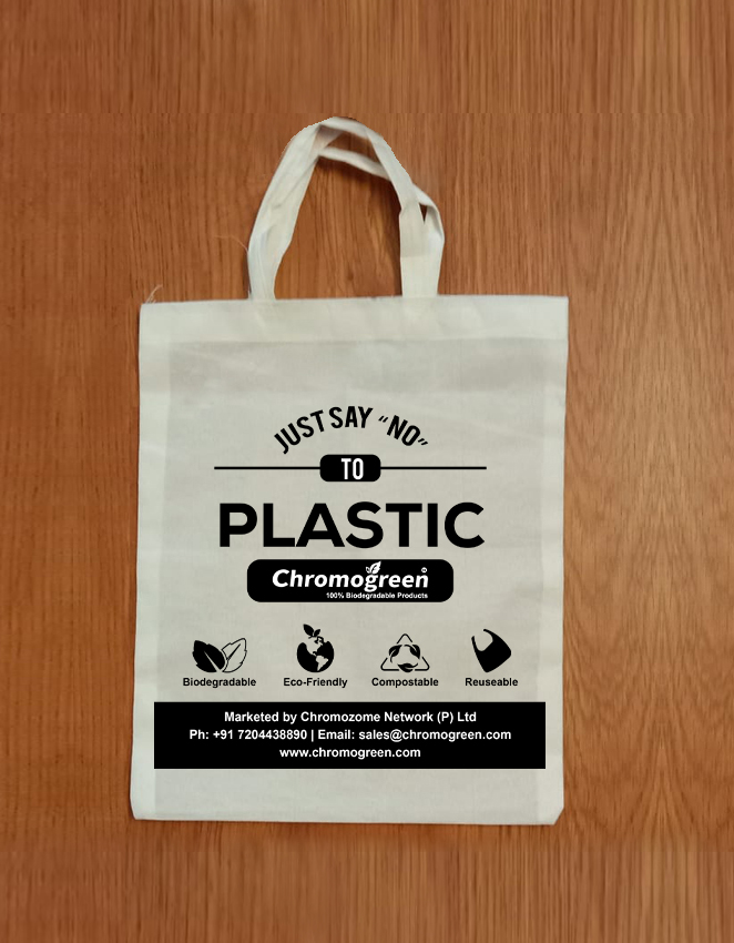 Cotton Carry Bags 10 x 12 inch Chromogreen