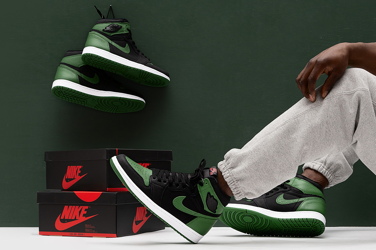AIR JORDAN I HIGH PINE GREEN BSTN Chronicles