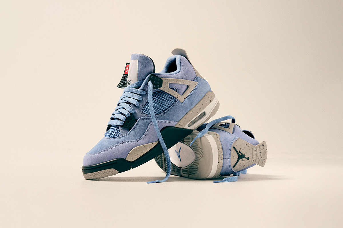 Blue"UNC "University Nike Air Jordan 4 valie.sports.coocan.jp