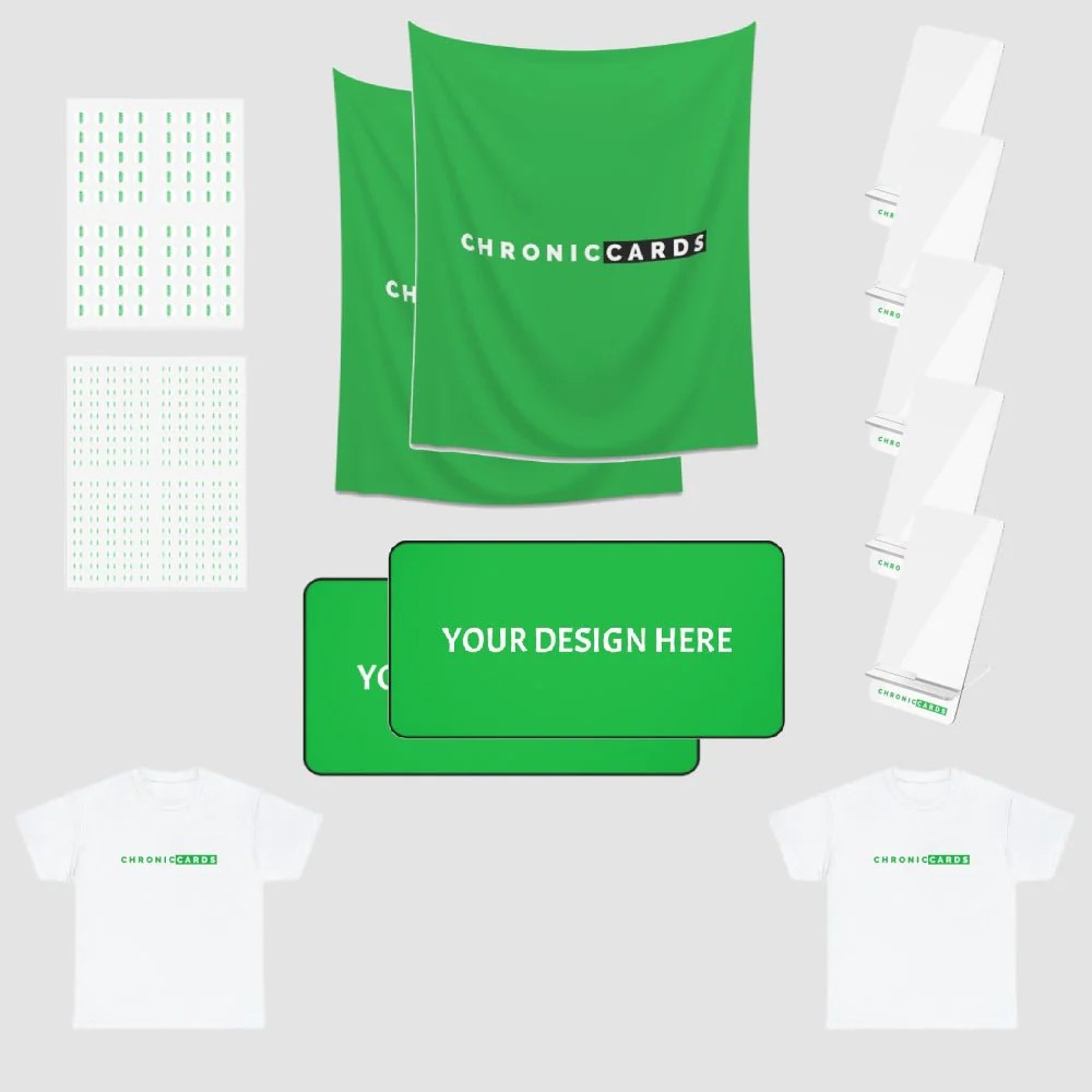 Ultimate Card Breaker Bundle Custom Card Mats, Stickers, and