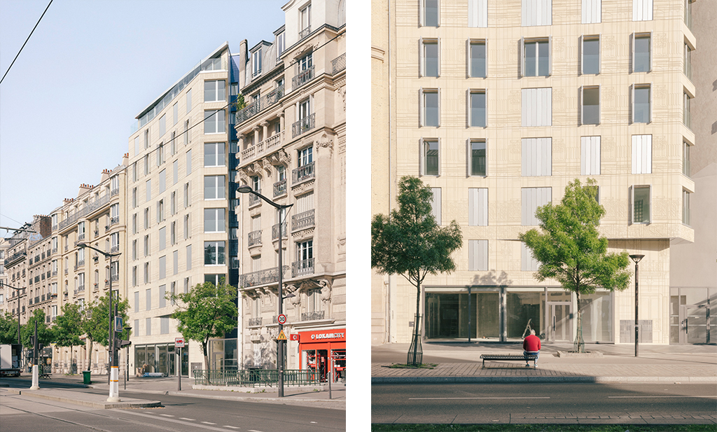 MARS architectes s'insère sur le boulevard Poniatowski
