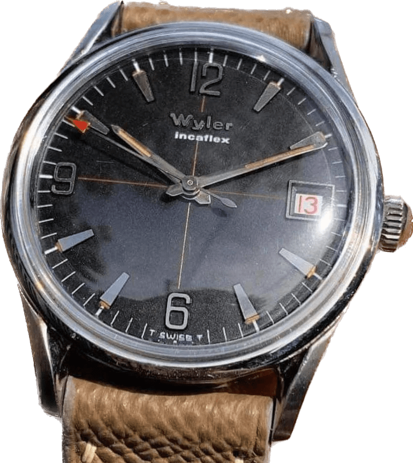Wyler Incaflex Manual Winding Vintage Watch Chrono Collect
