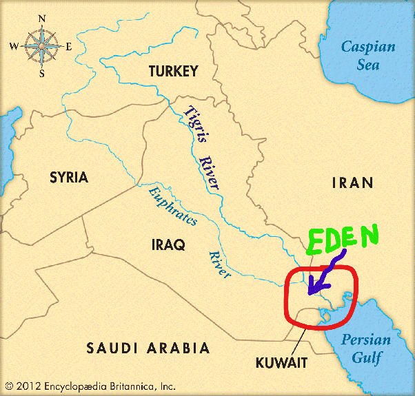 Map Garden of Eden