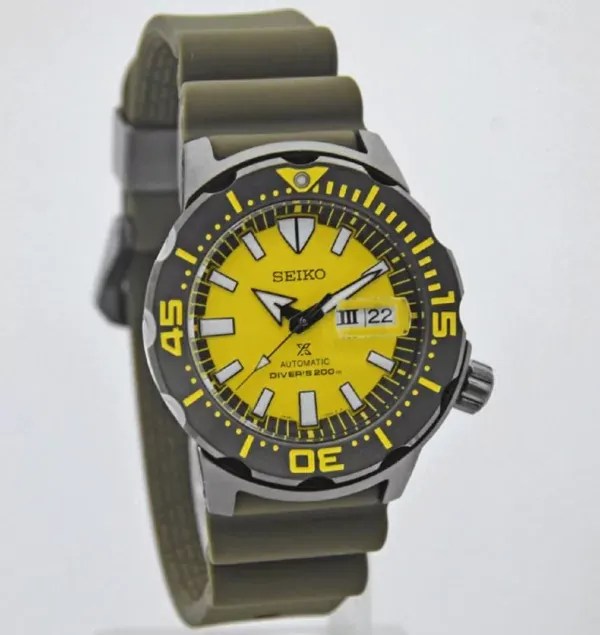 Seiko Prospex Monster SRPF35 SRPF35K1 Yellow Limited Edition Automatic