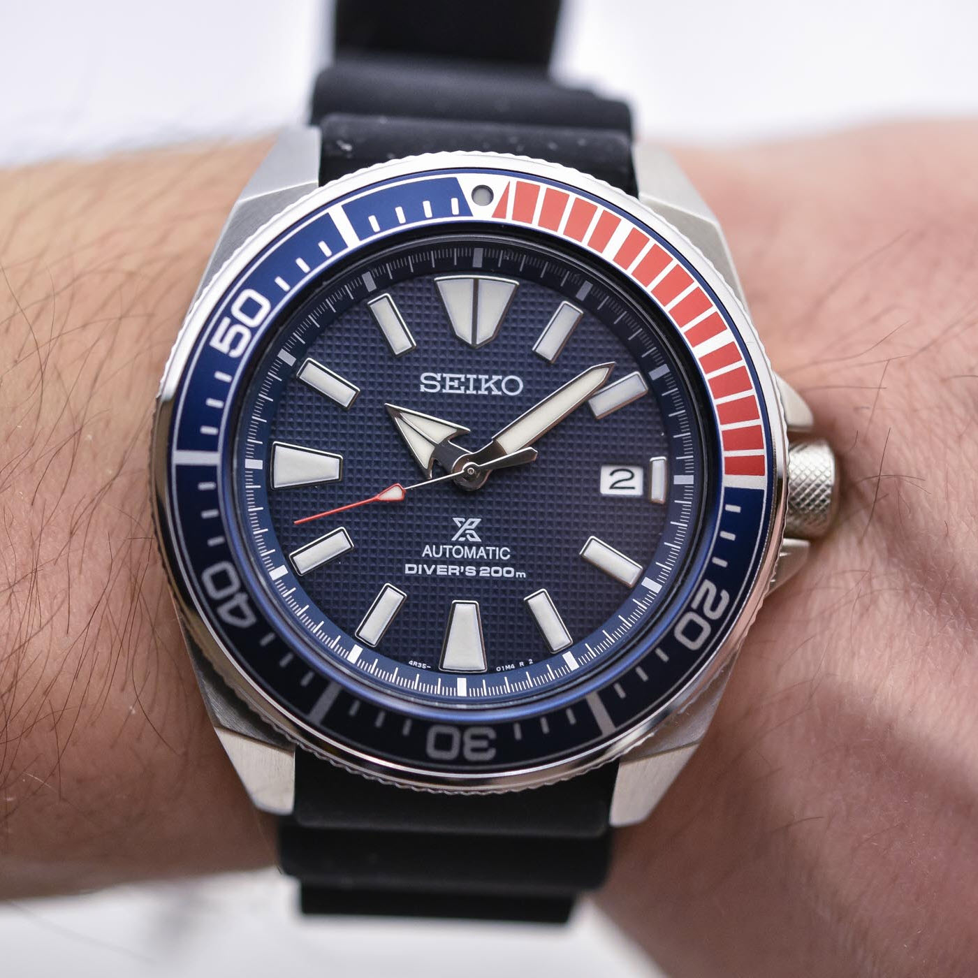 SEIKO SAMURAI PROSPEX SRPB53 SRPB53K1 PEPSI Caliber 4R35 Diver Mens