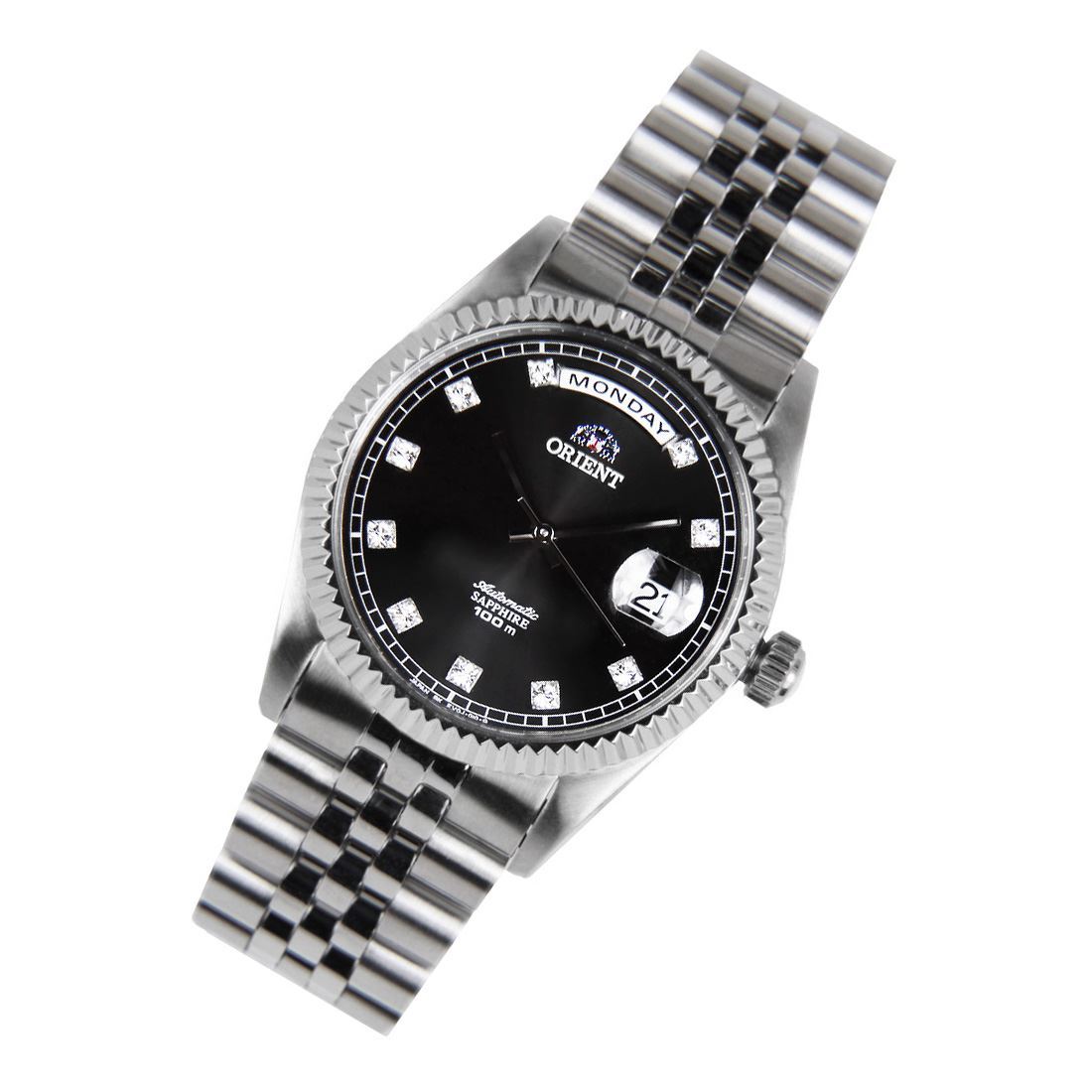 ORIENT PRESIDENT Oyster CEV0J003 SEV0J003 JAPAN Sapphire Black Automatic Watch eBay