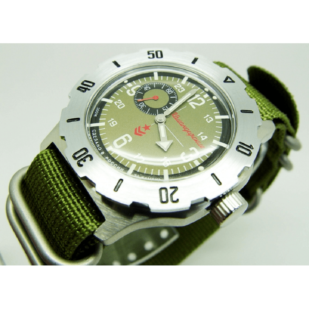 Vostok Komandirskie 350501 K35 Green Military Chronospride