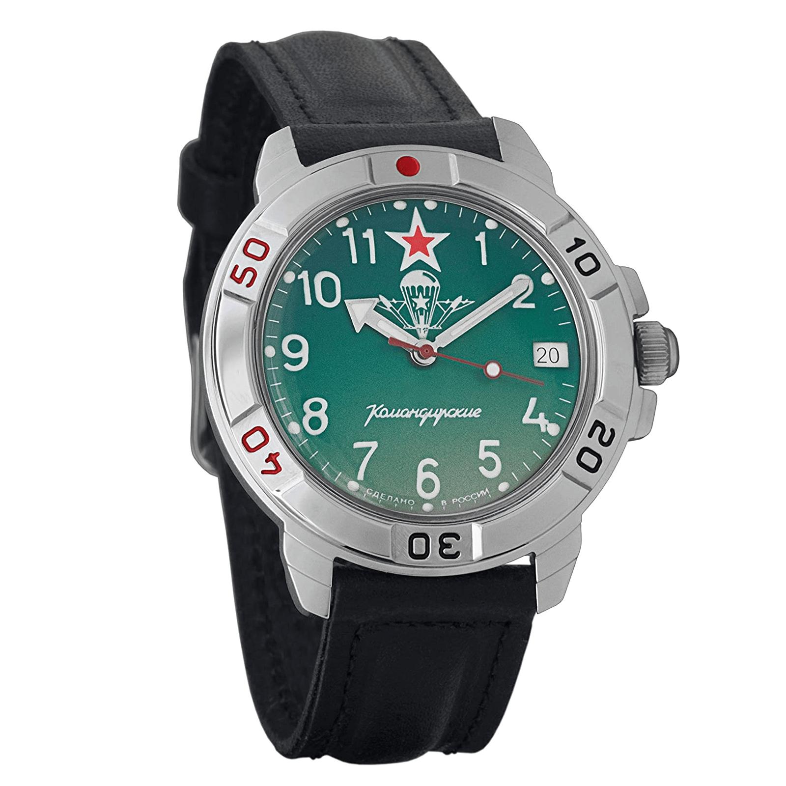 Vostok Komandirskie 431307 Mechanical Military Russian VDV Airborne Mens Watch Chronospride