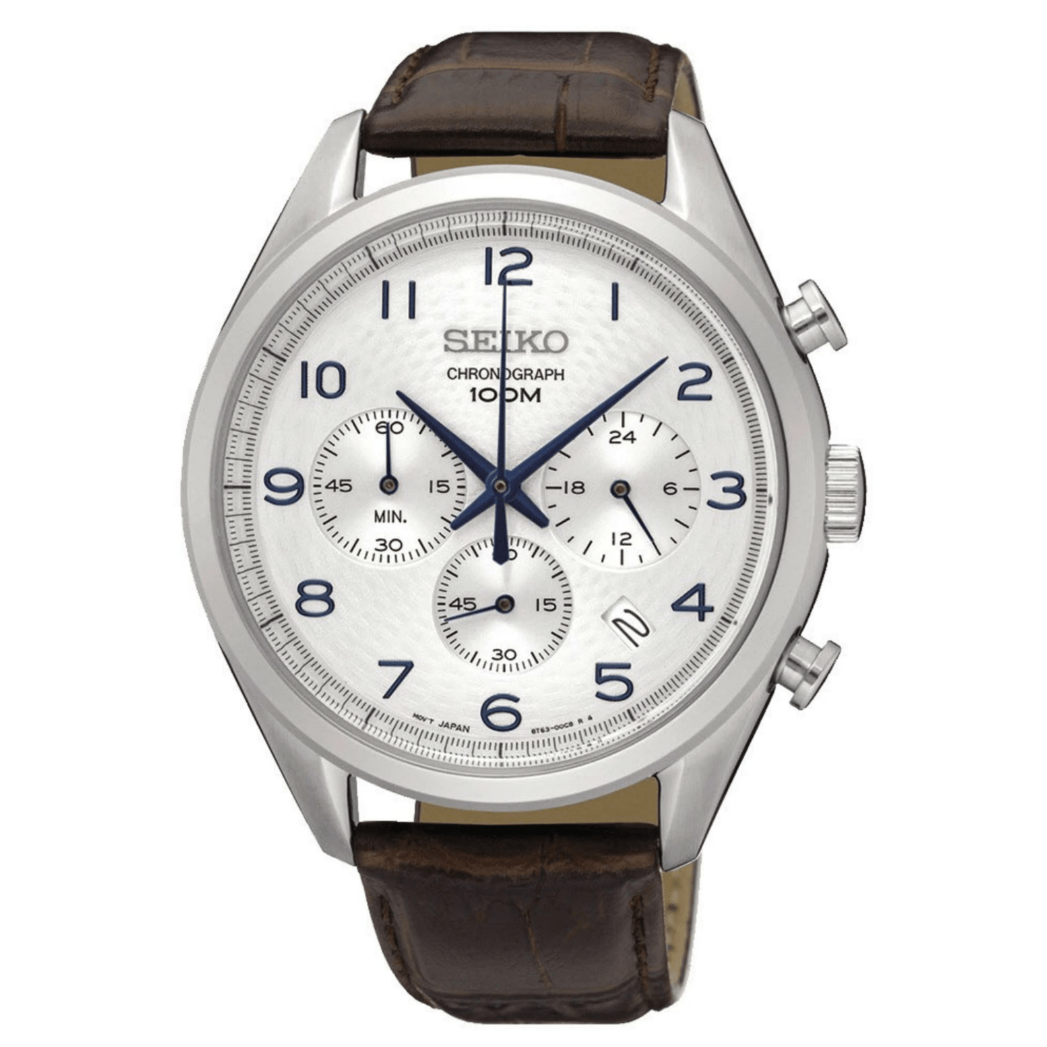 Seiko SSB229 SSB229P1 White Dial Tachymeter Chronograph Quartz Mens