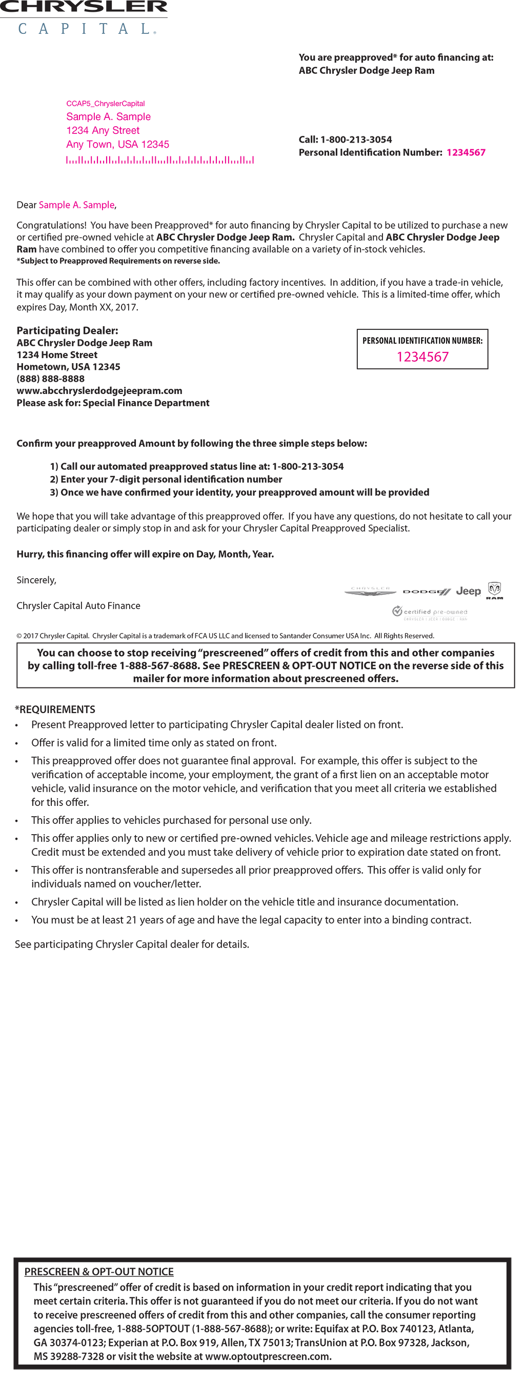 Marketing Chrysler Capital