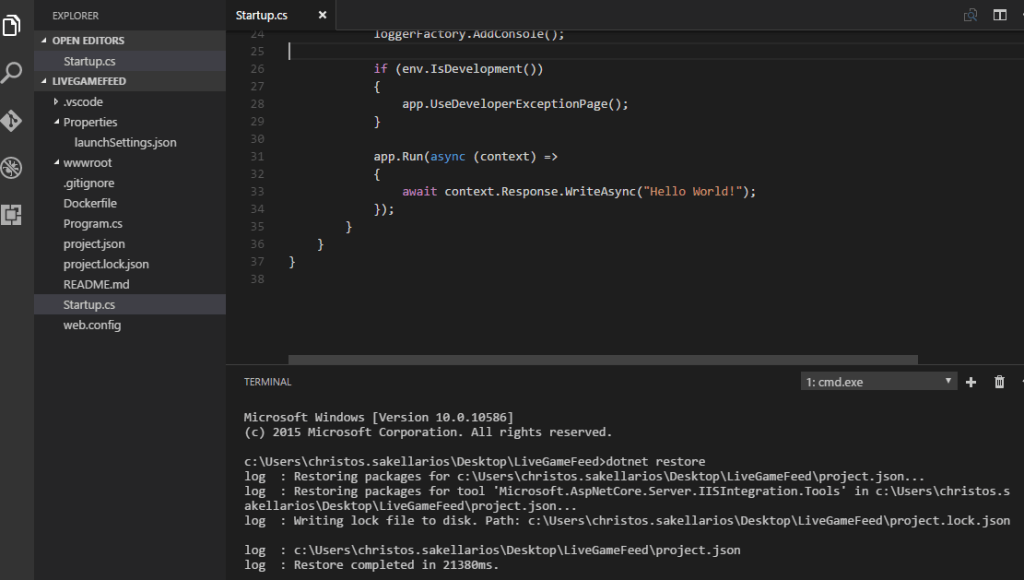 Realtime applications using Core, SignalR & Angular chsakell