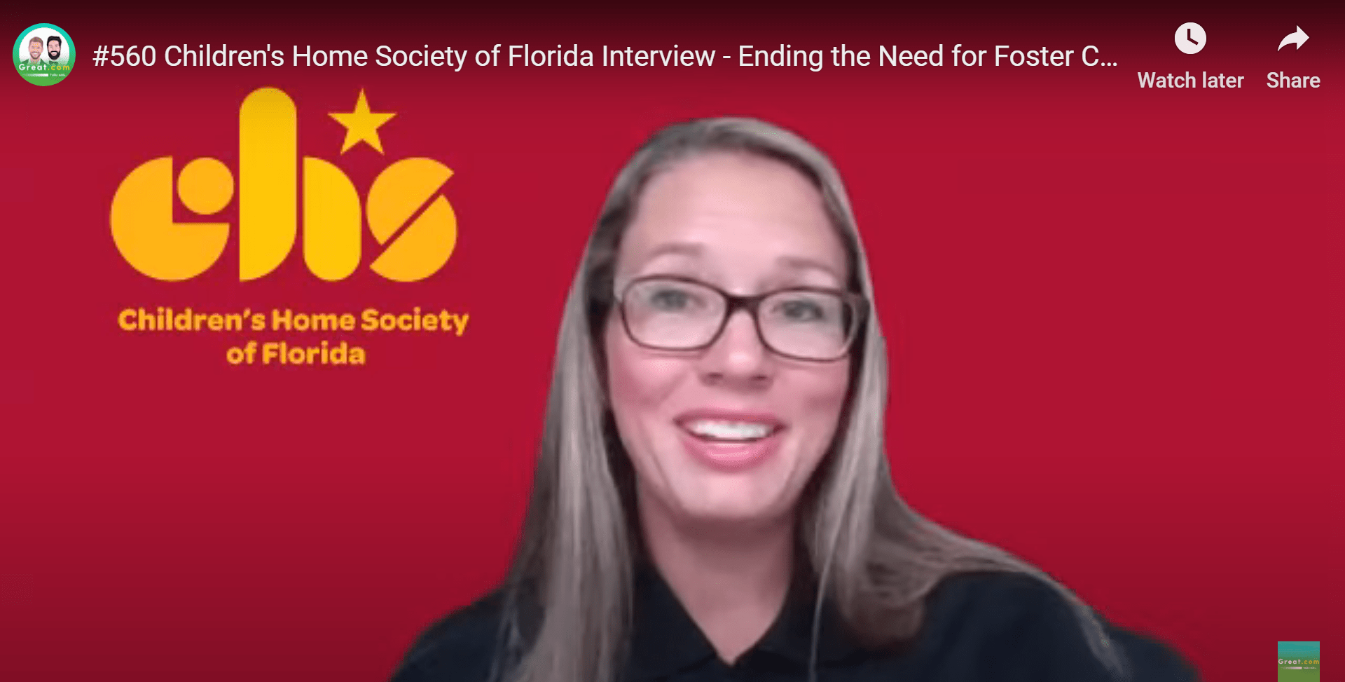 Talks With… Children’s Home Society of Florida Children's