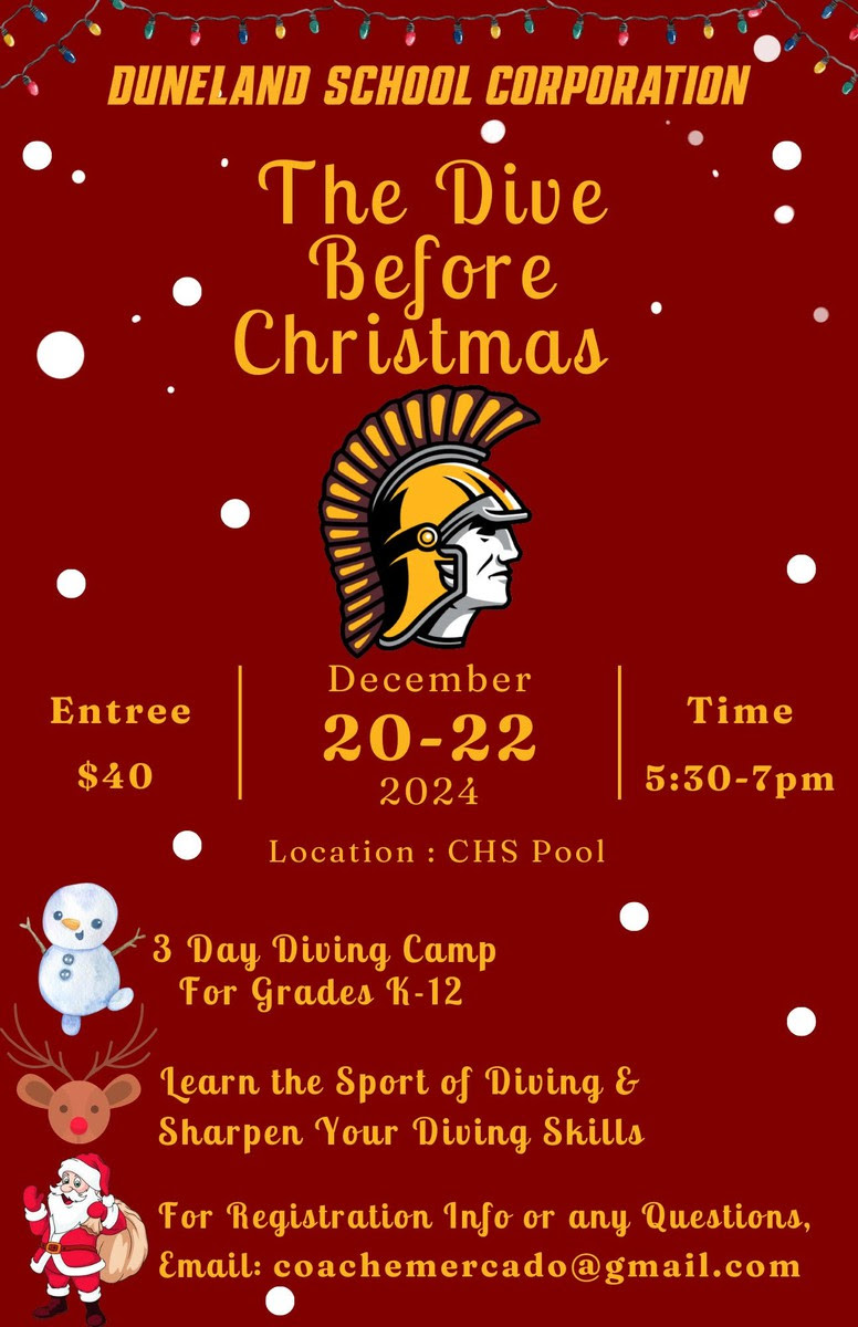 CHS Dive Camp Before Christmas! The Sandscript