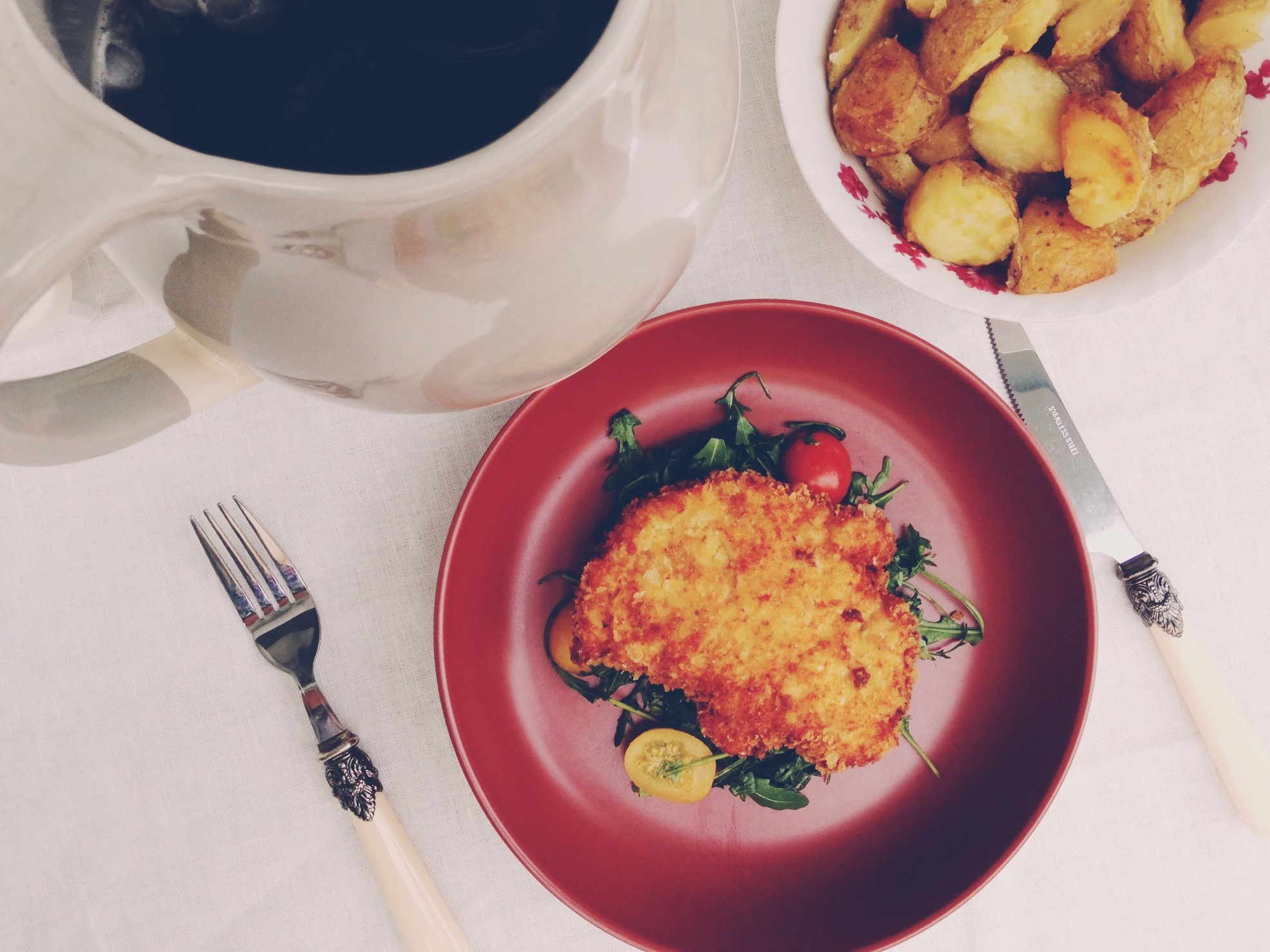 Chubby Hubby Mustard chicken milanese on a Saturday afternoon