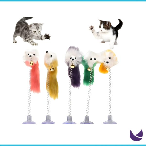 Spring Mouse Toy for Cats Chubby Meows