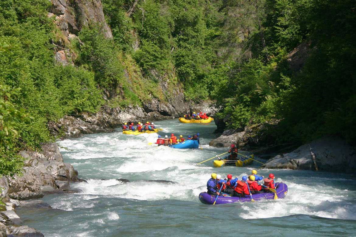Example River Rafting Trip in Alaska Chugach Outdoor Center