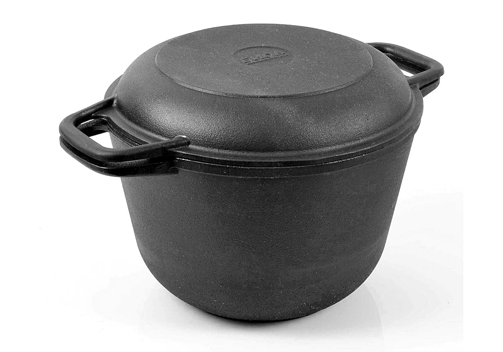 Cast iron pot with cast iron lidpan 3L Ø20cm chugun.bg