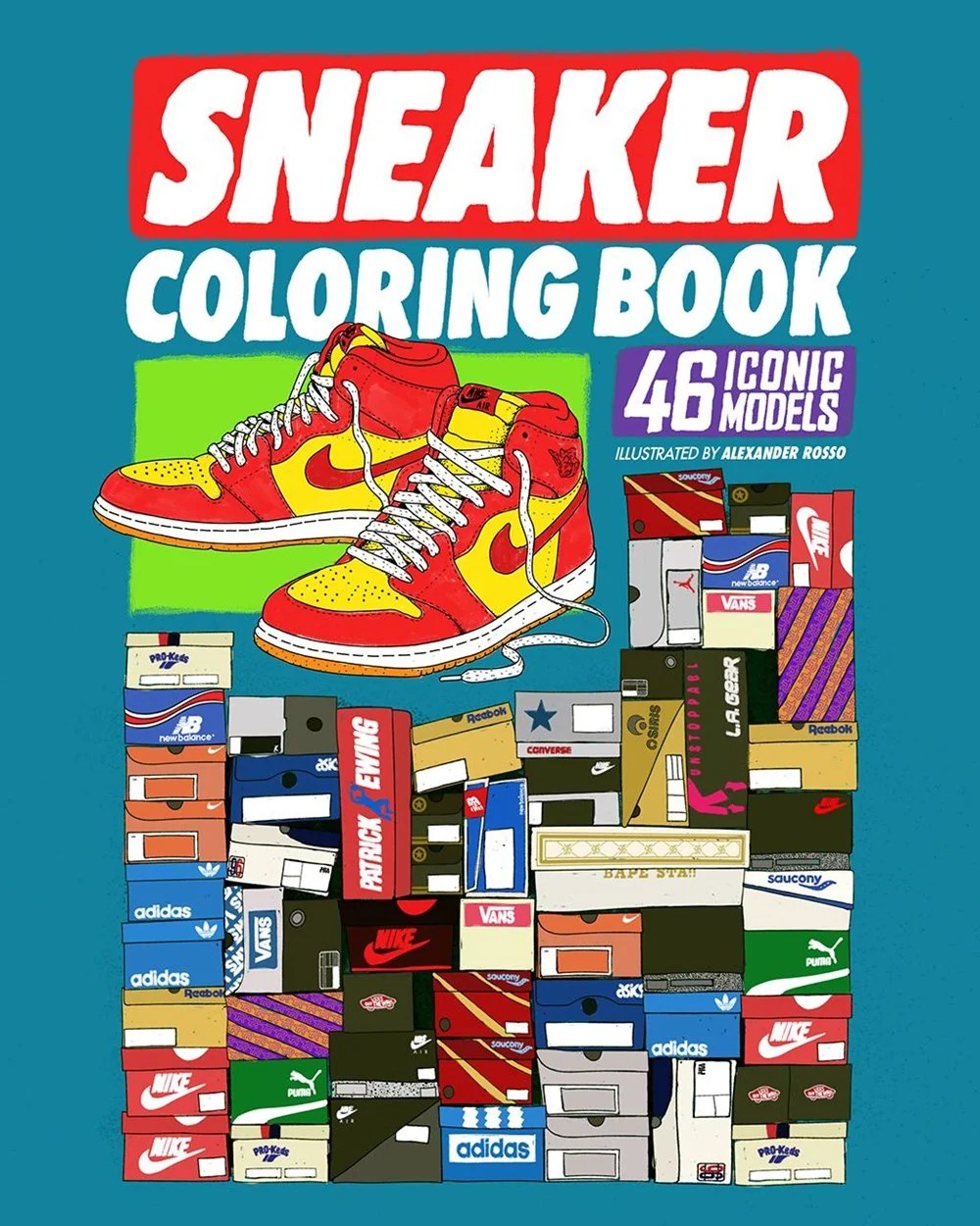Sneaker Coloring Book 46 Iconic Models Chukaruka