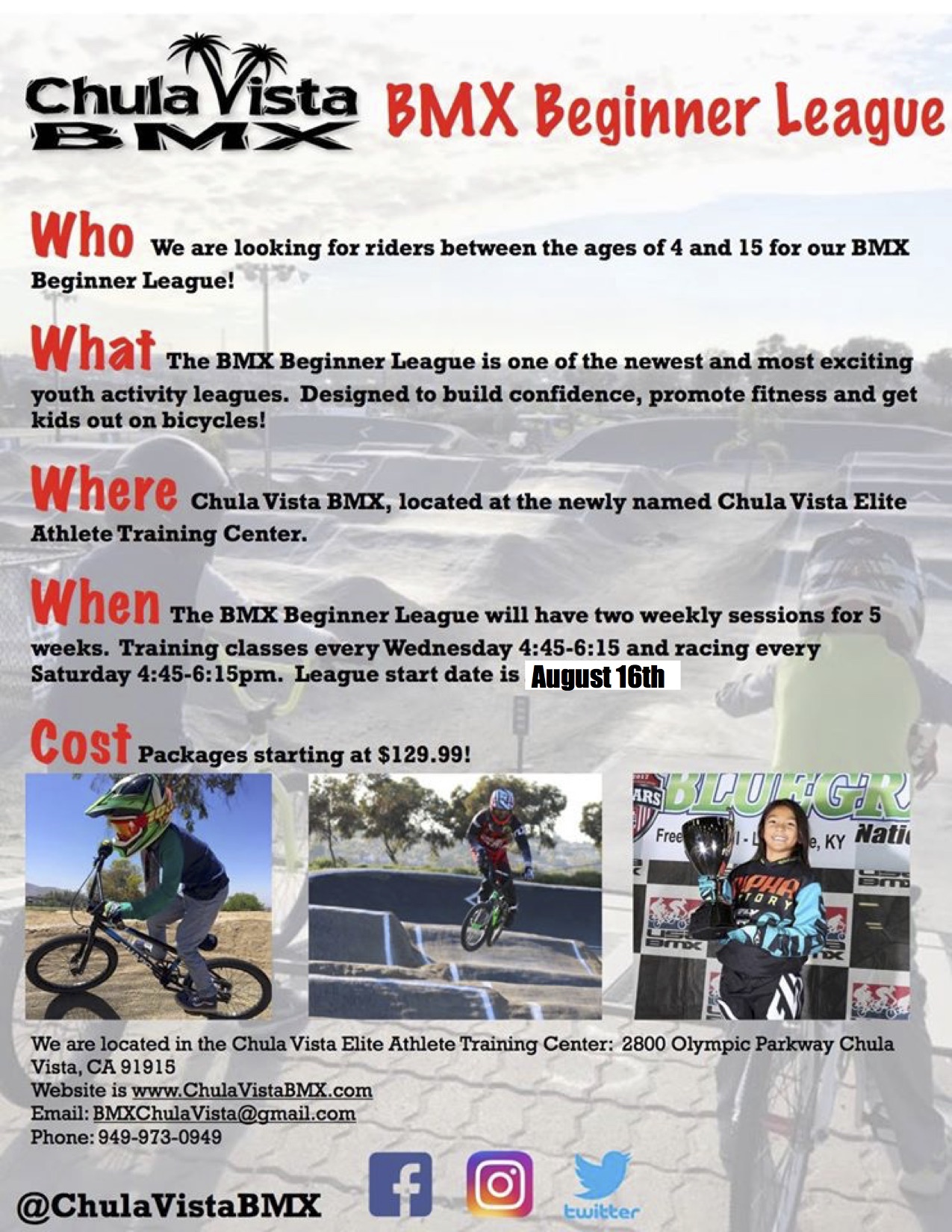 BMX Beginner League Chula Vista BMX