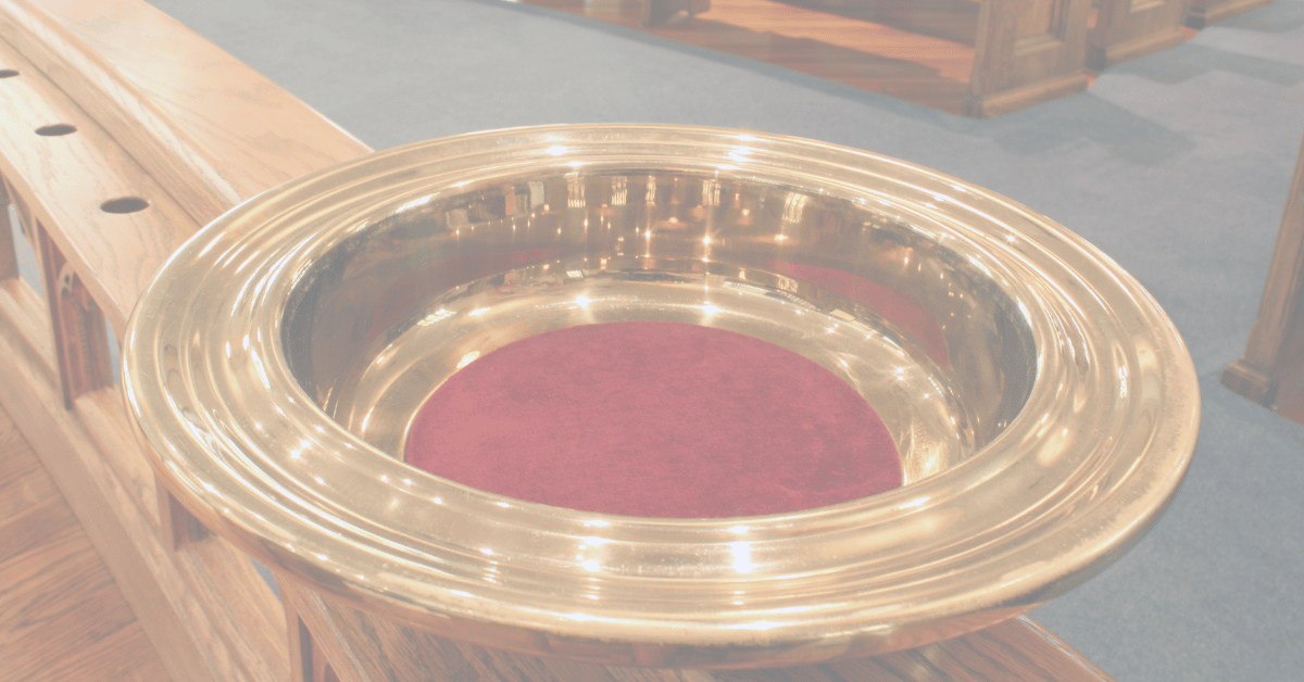 Passing The Offering Plate